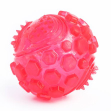 Ballon sonore rose pour chien