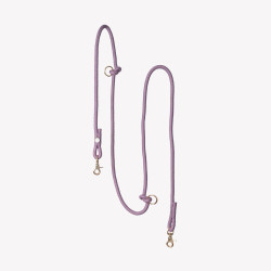 'Lilas' - Laisse Tressée Mains Libres