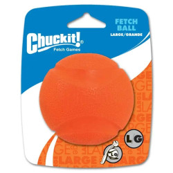 Chuckit balle de récupération L 7 cm orange