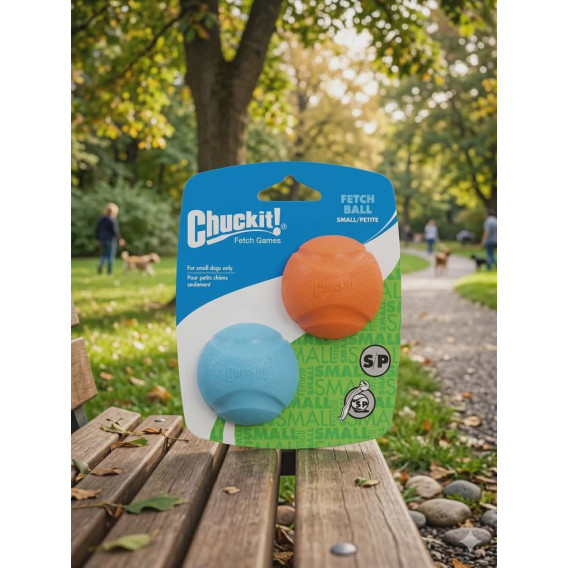 Chuckit balle de récupération L 7 cm bleu